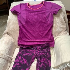 Lululemon shirt and tights